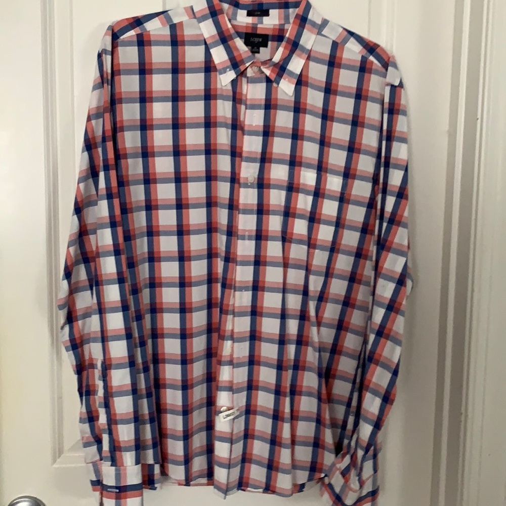 J.Crew Checks dress man Shirt long sleeves